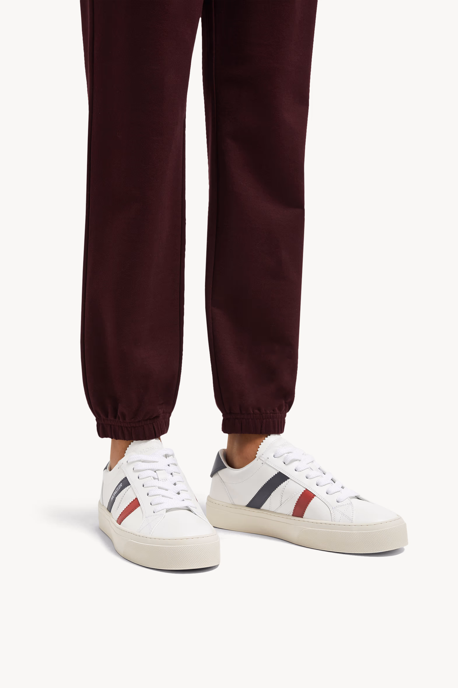 Sneakers Monaco M en cuir Femmes Blanc Optique Moncler 2